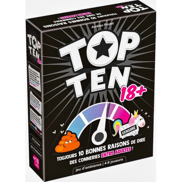 Top Ten 18+ boîte de jeu