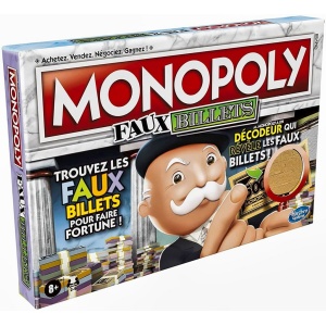 Monopoly faux billets boite de jeu