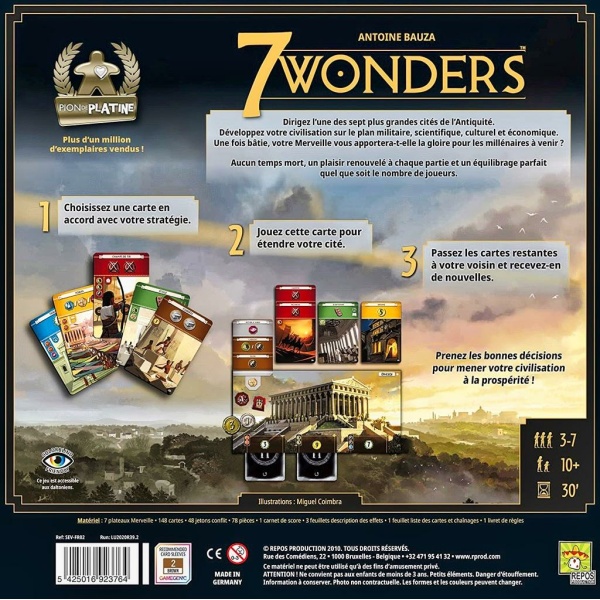 7 Wonders boite de jeu