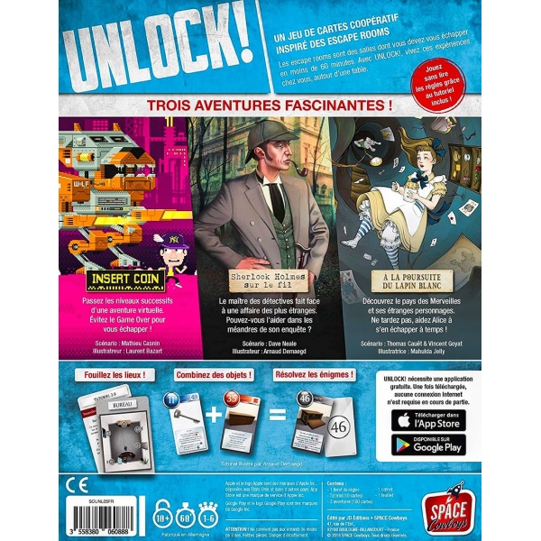 Unlock! : Heroic Adventures arrière boite