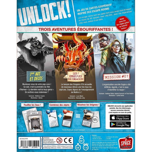 Unlock! : Epic Adventures arrière boite